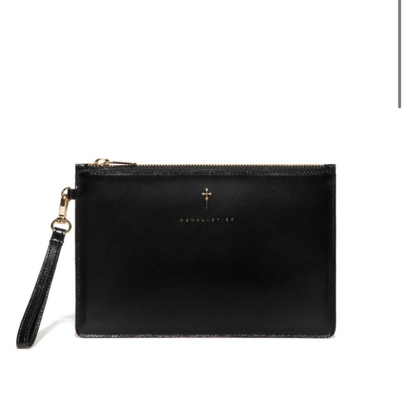 M2Malletier Black Leather Pouch - Picture 1 of 2